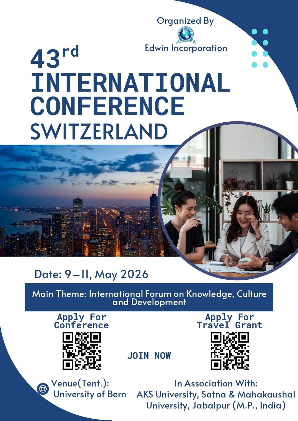 43rd International Conference Switzerland Poster